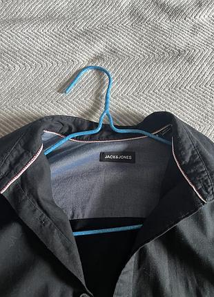 Сорочка чорна чоловіча jack&jones