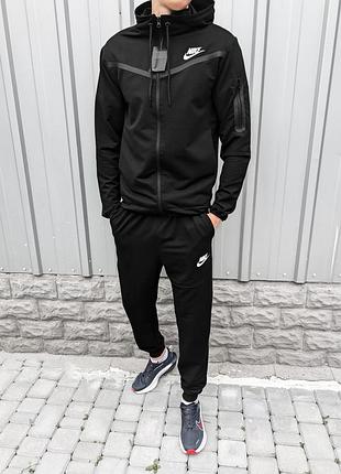 Чоловічий спортивний костюм nike чорний🔥 🖤