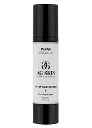 Ag skin 3 step clear cream gel гель крем