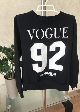 Світшот для підлітків vogue чорний, розмір 146