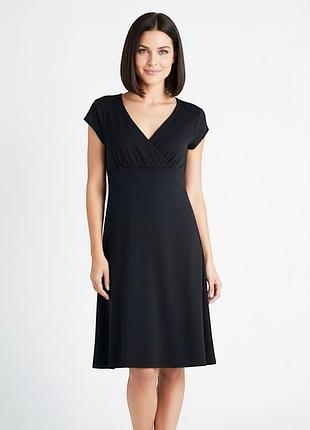 Женское платье mothercare черная v-вырез эластичная xs