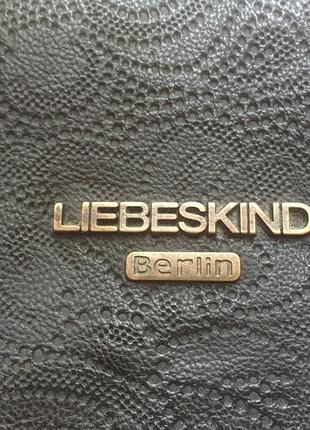 Кожаная винтажная сумка-клатч трансформер liebeskind berlin (оригинал)