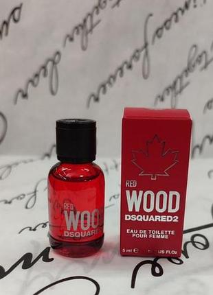 Туалетная вода для женщин dsquared2 red wood pour femme 5 мл,оригінал