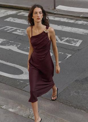 Невероятное льняное платье zara из 100% льна