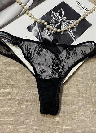 Intimissimi невероятные черные трусики с защелками сзади