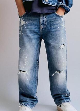 Джинси рвані zara