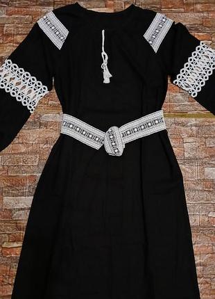 Сукня вишиванка чорна