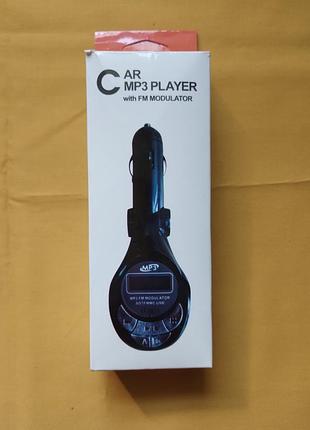 Автомобильный fm модуль car mp3 player (с пультами и кабелем)