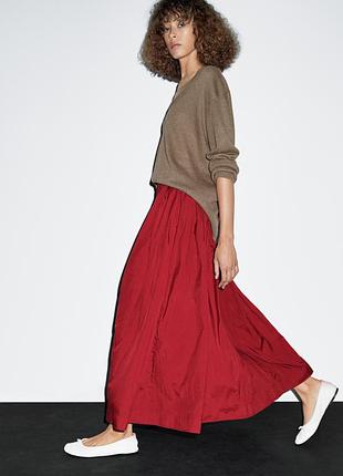 Massimo dutti макси шифоновая юбка.