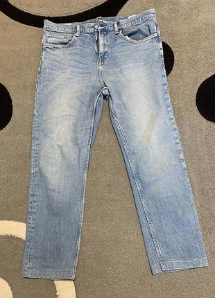 Класичні чоловічі джинси h&m slim fit — світло-блакитний денім