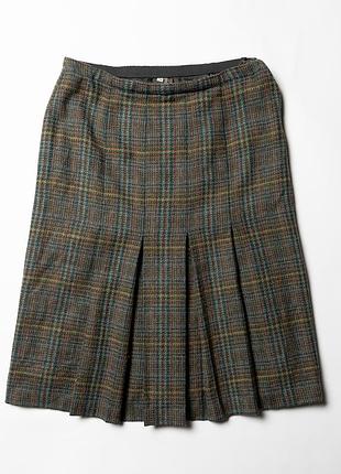 Riddella vintage tweed wool skirt england [dwh017374]