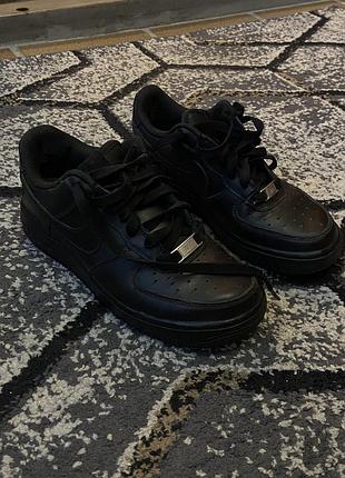 Nike air force 1 жіночі (black, оригінал 100%)