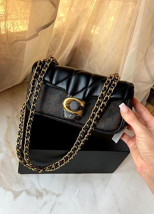 Coach tabby mini premium натуральная кожа стильная мини сумочка люкс бренд