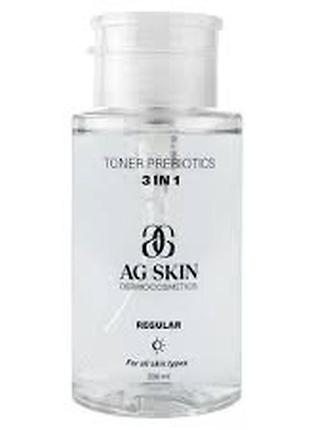 Ag skin regular toner 3 in 1 тонер для обличчя