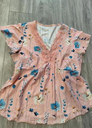 Блуза, сорочка жіноча shein з прошвою.