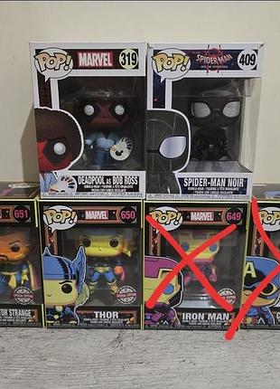 Продаж фигурок funko pop! marvel