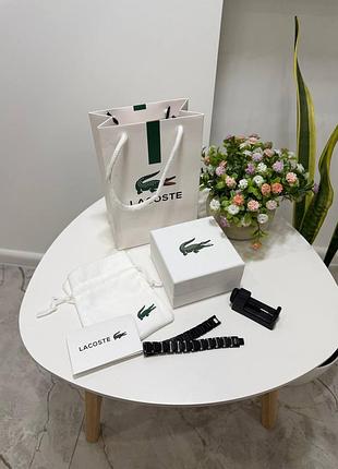 Браслет чоловічий lacoste чорний