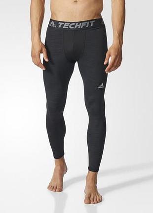 Спортивные компрессионные тайтсы adidas techfit climalite леггинсы