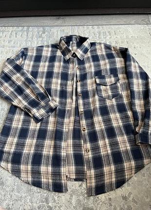 Жіноча картата сорочка oversize / унісекс | xxl, xl