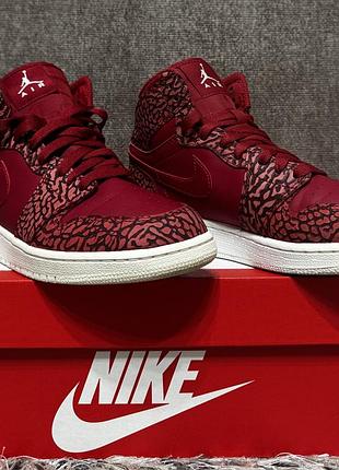Air jordan 1 retro high premium gs «red elephant»