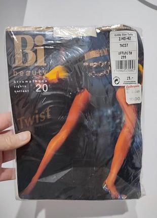 Вінтажні капронові колготки bi beauty twist 20 den (германія)