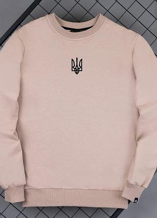 Свитшот pobedov 001 - герб 4 см наклейка черная бежевый