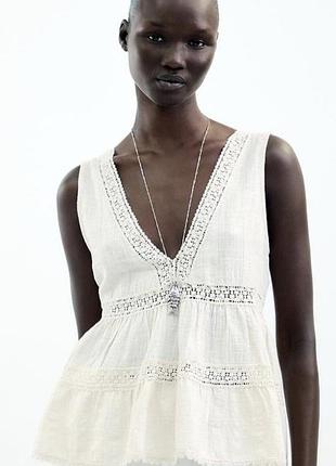 Топ блуза майка zara