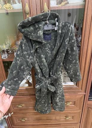 Хлопчачий мʼякий халат майнкрафт
