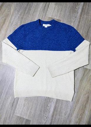 Мужской тёплый свитер logg h&m , размер l , шерсть/полиамид .