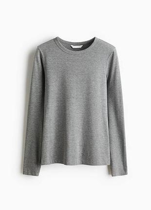 Базовый серый лонгслив водолазка р.xl h&amp;m