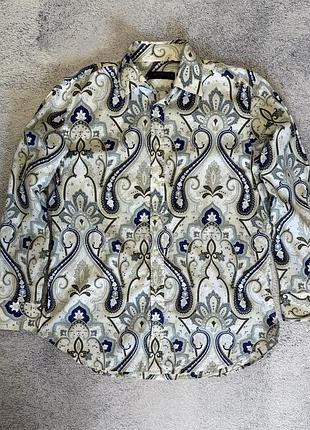 Etro milano сорочка чоловіча xl 42 made in italy paisley італія