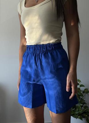 Лляні шорти h&m xs/s