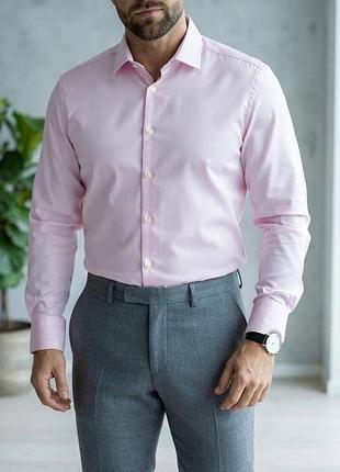 Чоловіча сорочка рубашка hugo boss, розмір l (42)