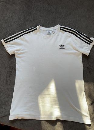 Футболка adidas originals 3-stripes біла