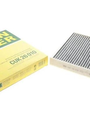 Фільтр салону mann skoda fabia/roomster/vw polo 99-10 (вугільний) mann-filter cuk 26010