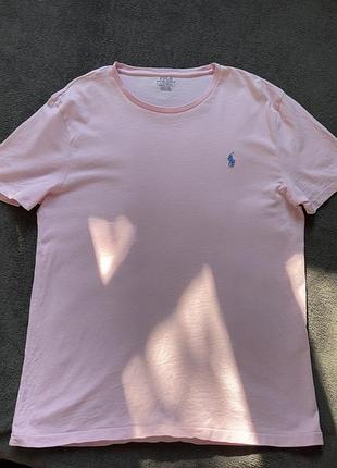 Футболка polo ralph lauren жіноча l рожева