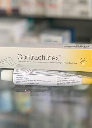 "contractubex" гель 20г шрами, рубци, розтяжки