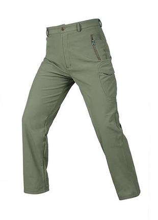 Тактические брюки esdy soft shell на флисе olive