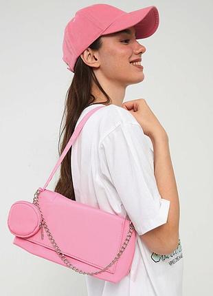 Стильна рожева  жіноча сумочка  primark
