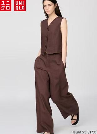 Костюм из льна премиум класса uniqlo