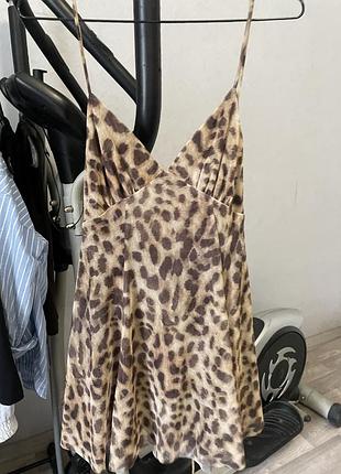 Леопардова сукня zara