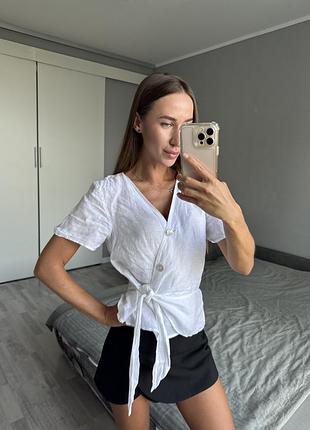 Жіноча лляна блуза h&m, розмір 36