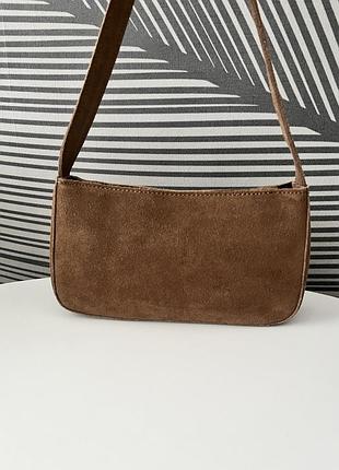 Замшева шкіряна сумка brandy melville