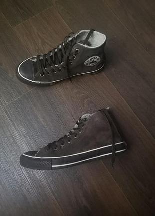 Высокие кеды конверс converse all star 40 размер 25,5 см замша
