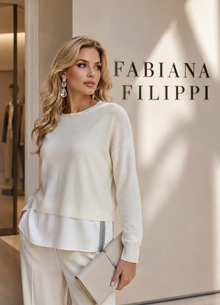 Fabiana filippi люксовий светр джемпер кофтинка