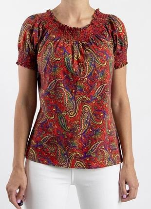 Ralph lauren футболка топ розмір м, оригінал, 100% бавовна (котон), червона