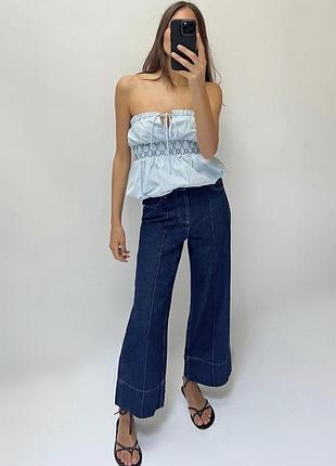 Джинси (wide-leg cropped)