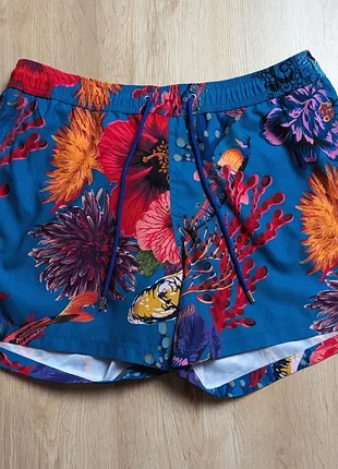 Пляжные шорты paul smith swimwear «коралловый риф», размер m