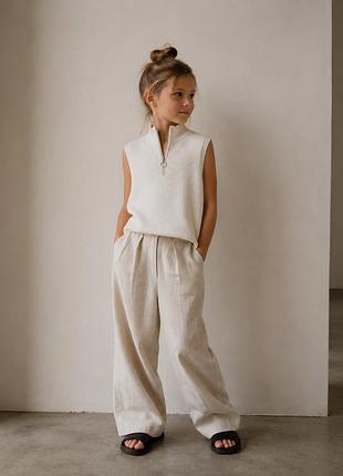 Вʼязаний жилет zara 12-14 років
