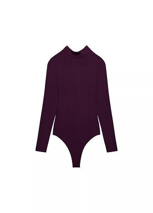 Боді еластичне zara з відкритою спинкою та бантом-зав’язкою
